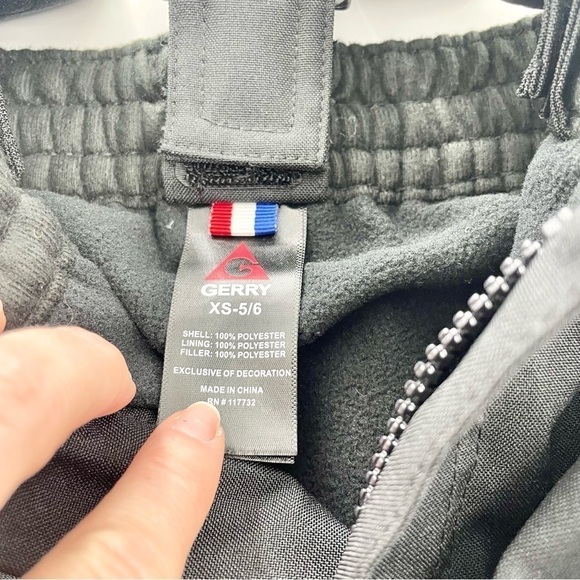 Gerry Unisex Youth Performance Snow Pant with Removable Suspenders Ski Bib Black - Picture 7 of 12